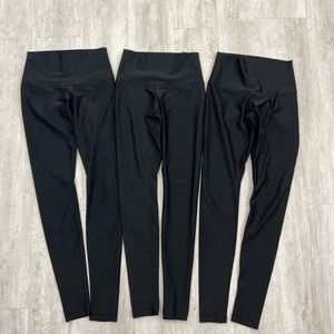 3 Pairs of Lululemon Wunder Under High Rise Luxtreme Shine Legging Size 6